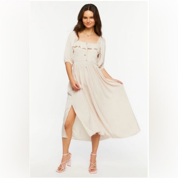 Shirted Puff Sleeve Dress from Forever 21 - Picture 3 of 8